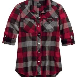 Harley-Davidson Black Label Roll-Tab Sleeve Shirt